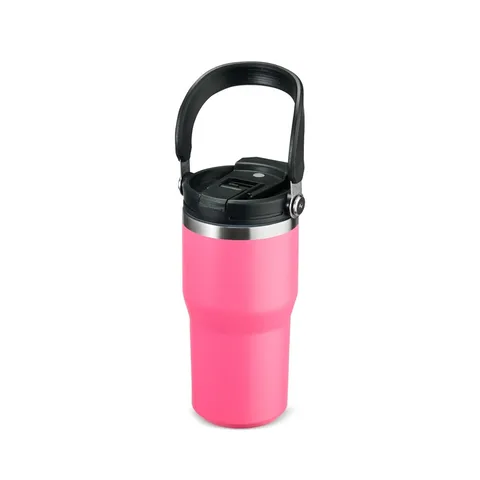 Copo térmico personalizado 600 ml com canudo e bico