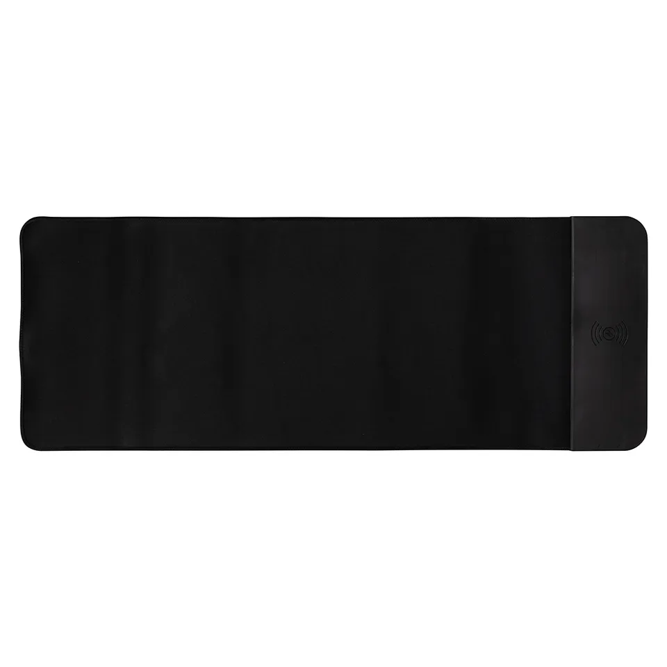 Desk pad personalizado com carregador por indução na cor preto