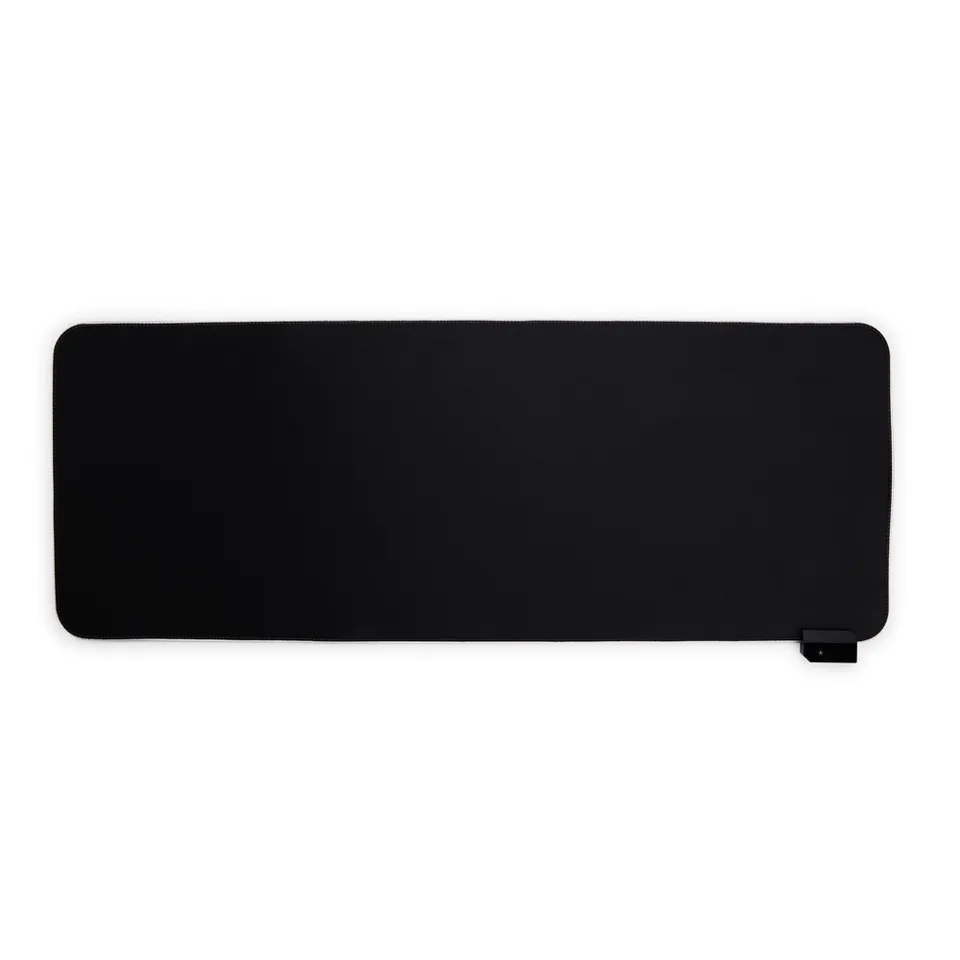 Desk pad microfibra personalizado com LED na cor preto