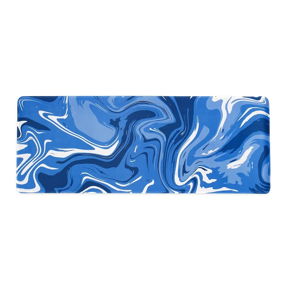 Desk pad de poliéster personalizado 78,5 × 30 cm na cor azul