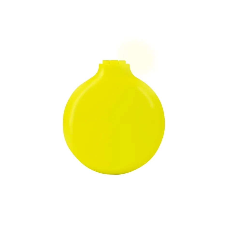 Escova com espelho na cor amarelo