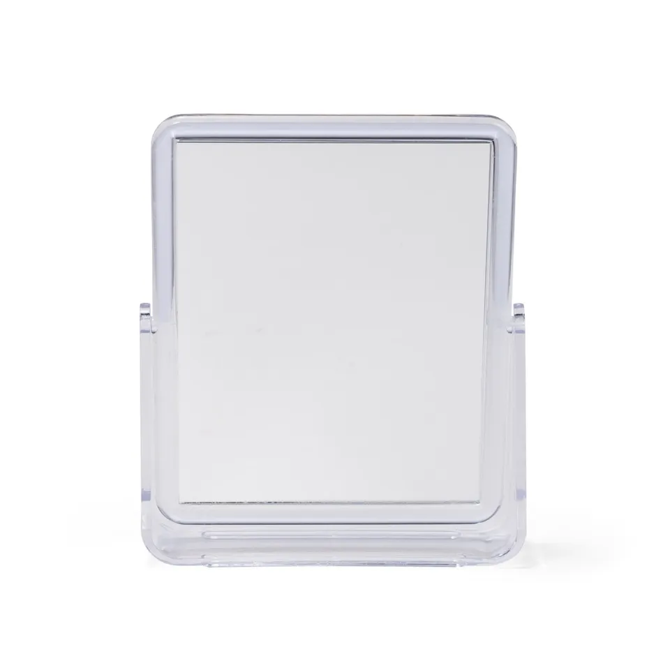 Espelho de mesa plástico na cor transparente