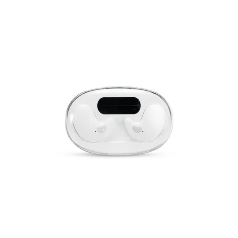 Fone de ouvido bluetooth personalizado intra-auricular com case carregador e display