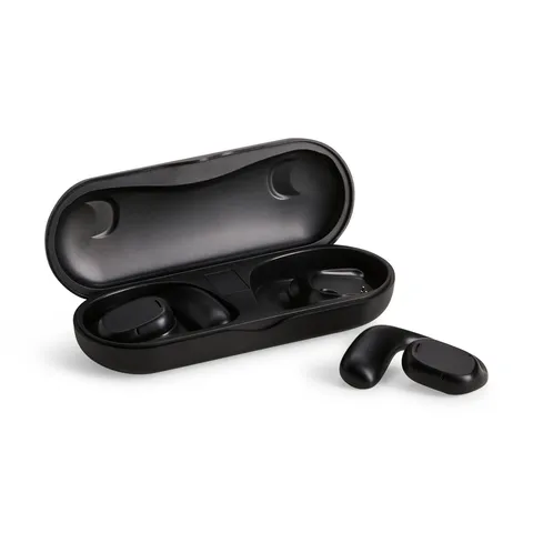 Fone de ouvido bluetooth personalizado com case carregador 5 × 13,5 cm