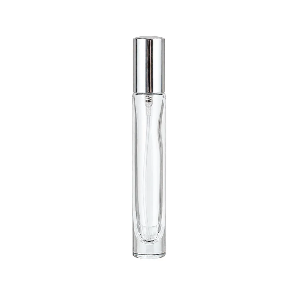 Frasco vidro 10ml na cor prata