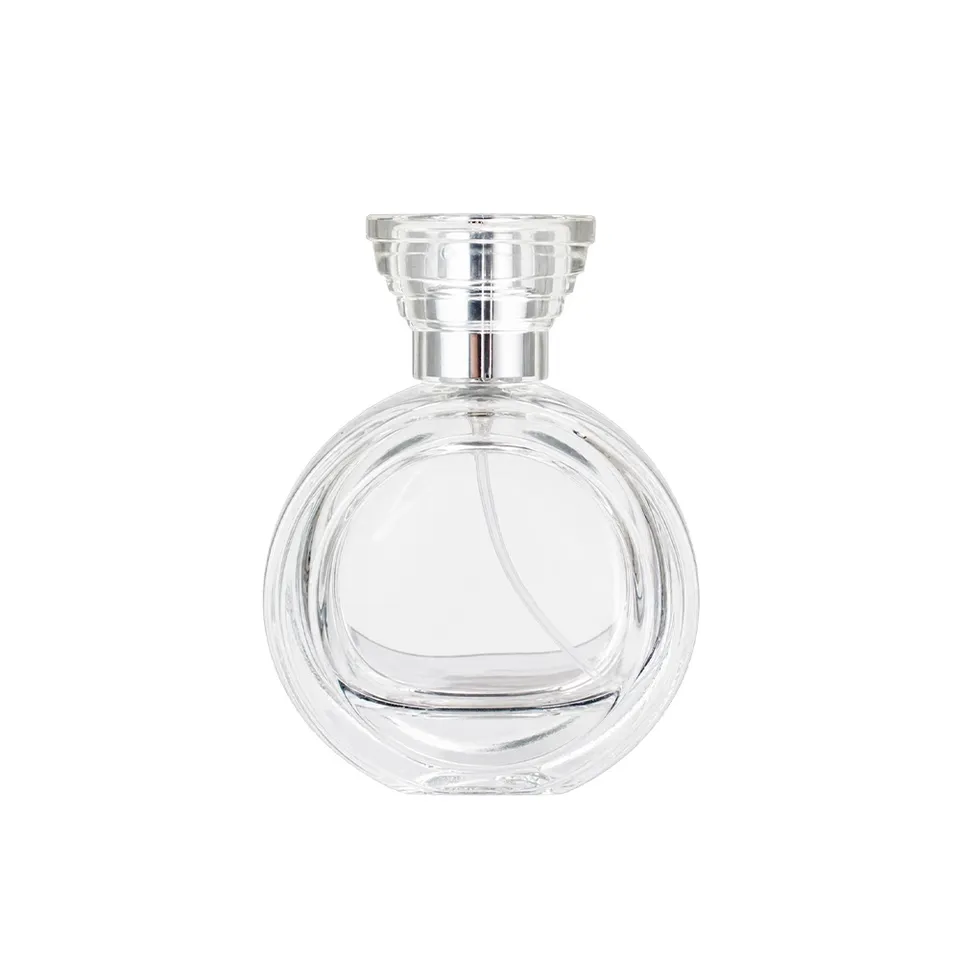 Frasco vidro 60ml na cor prata