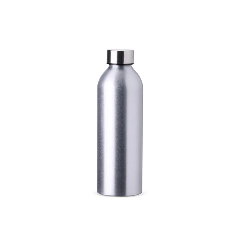 Garrafa de alumínio personalizada 800 ml com bico na cor prata