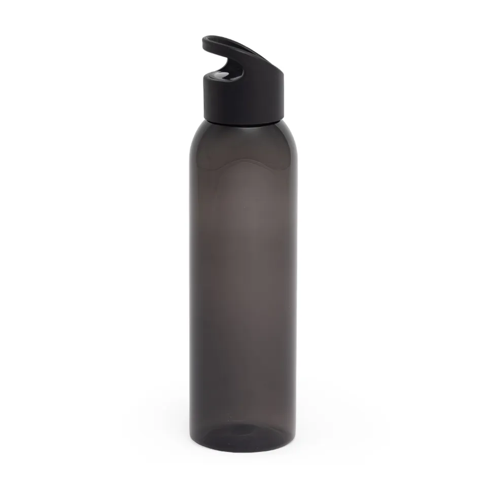Garrafa plástica personalizada 700 ml com alça na cor preto