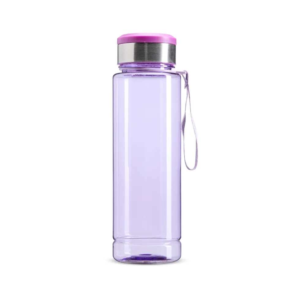 Garrafa plástica porta-comprimido personalizada 950 ml na cor roxo