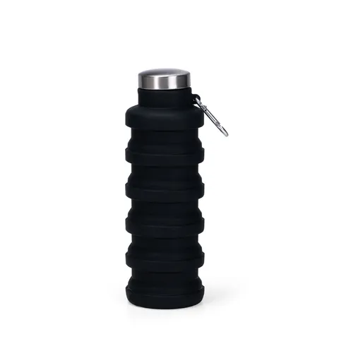 Garrafa retrátil silicone personalizada 500 ml