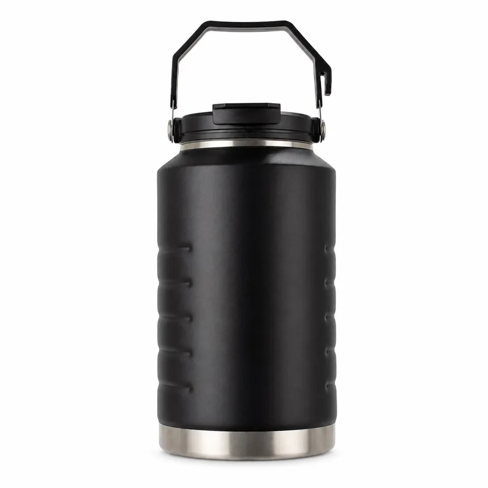 Garrafa térmica personalizada 1,9 litros na cor preto