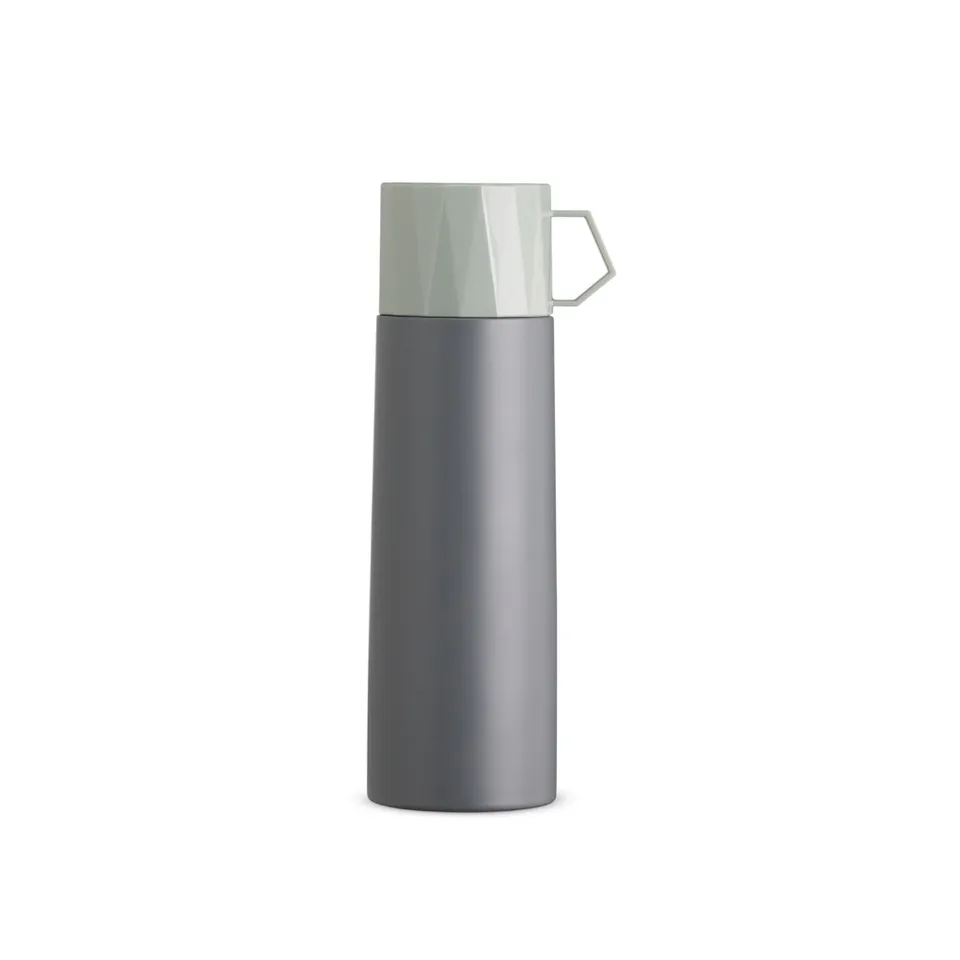 Garrafa térmica personalizada 500 ml na cor chumbo