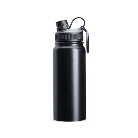 Garrafa térmica personalizada 650 ml emborrachada com alça