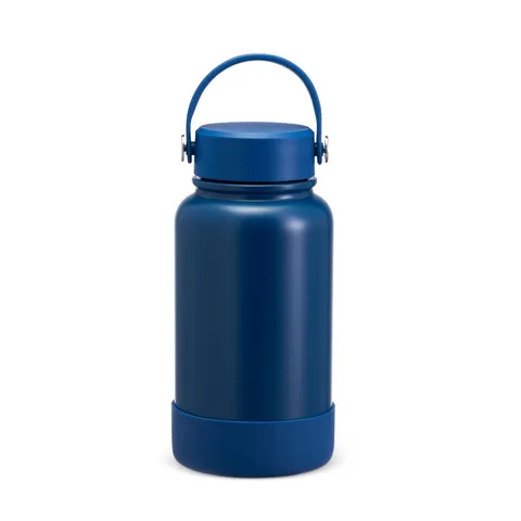 Garrafa térmica personalizada 700 ml emborrachada com alça