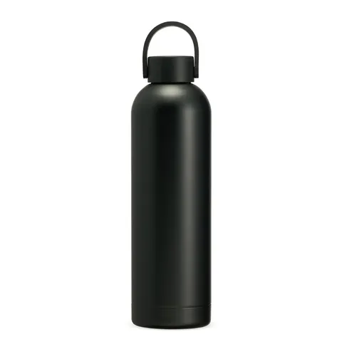 Garrafa térmica personalizada 750 ml emborrachada com alça