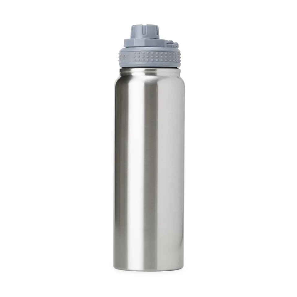 Garrafa térmica personalizada 850 ml com infusor e bico na cor inox