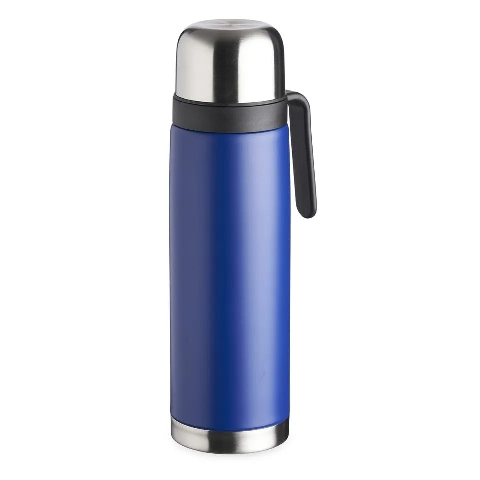 Garrafa térmica de inox personalizada 900 ml na cor azul