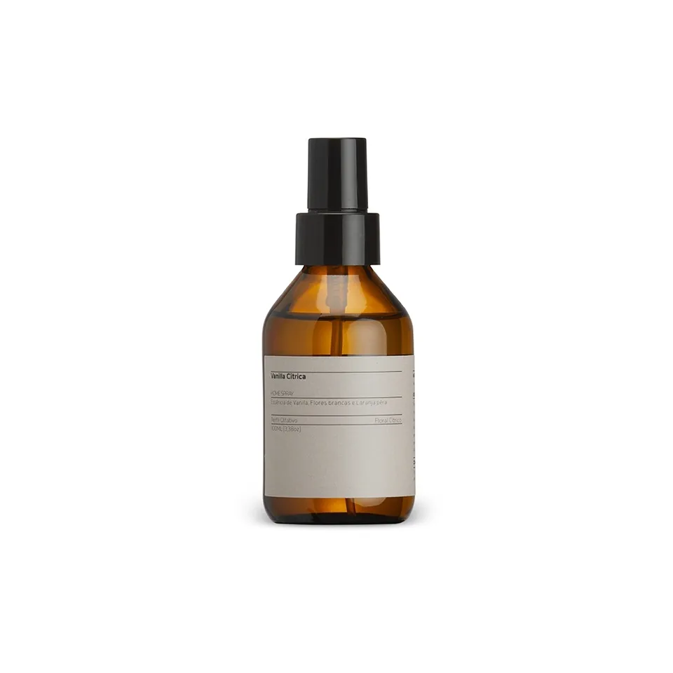 Home spray vanilla cítrica 100ml na cor marrom