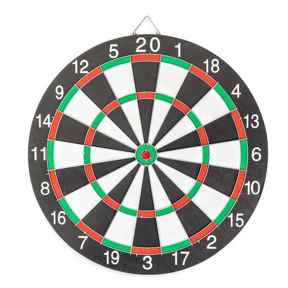 Jogo de dardos com alvo dupla face na cor colorido