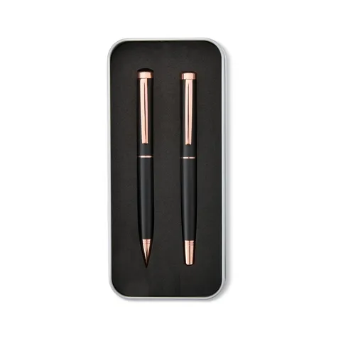 Kit caneta esferográfica e roller
