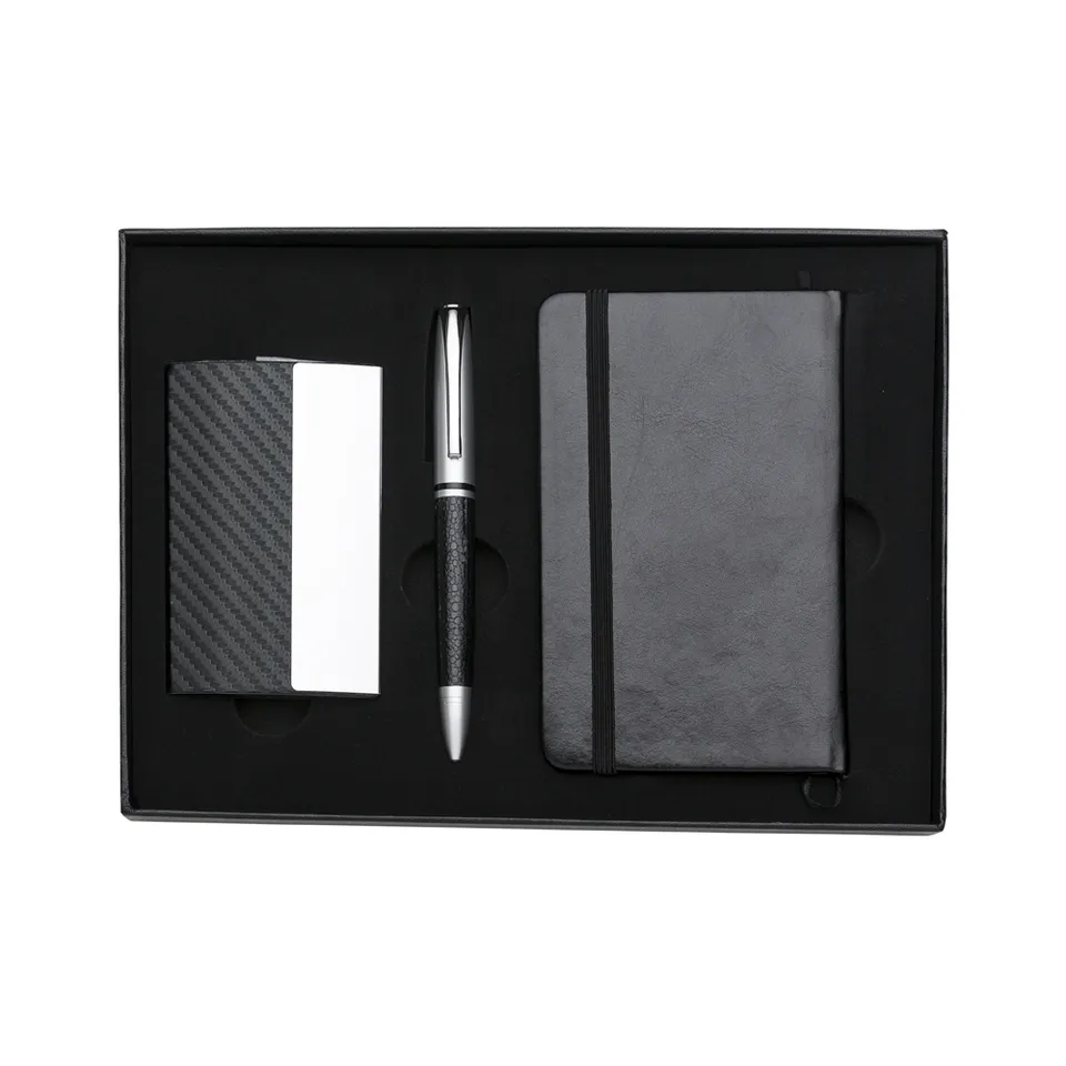 Kit executivo 3 peças na cor preto