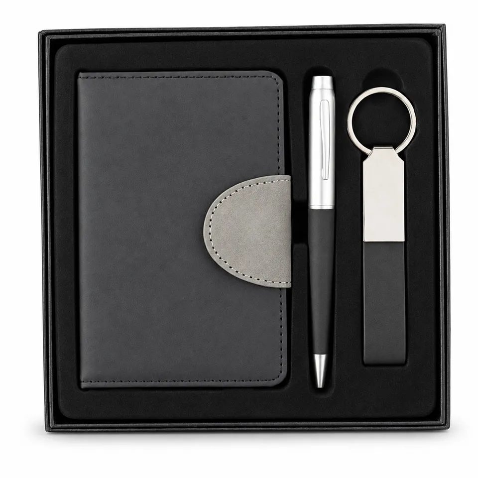 Kit executivo 3 peças na cor preto
