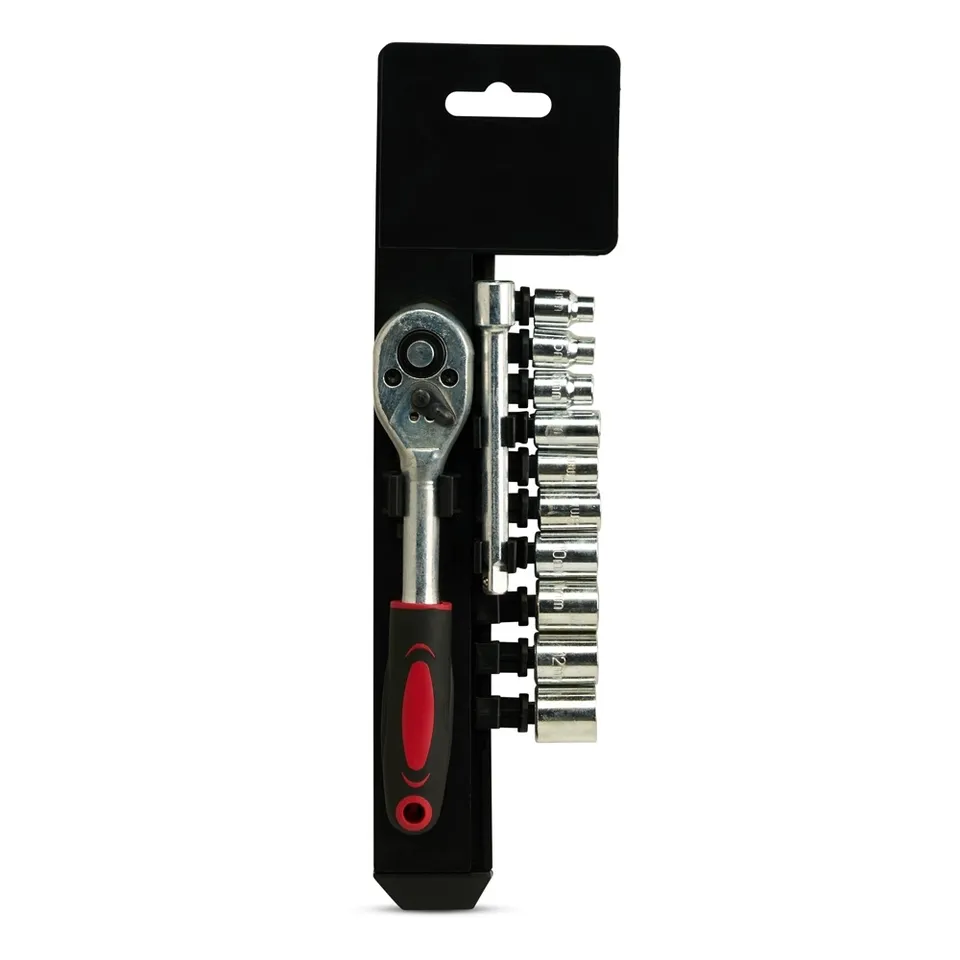 Kit ferramentas 12 peças na cor preto