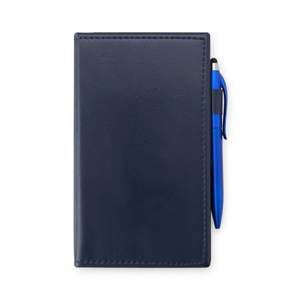 Kit para anotações com caneta na cor azul