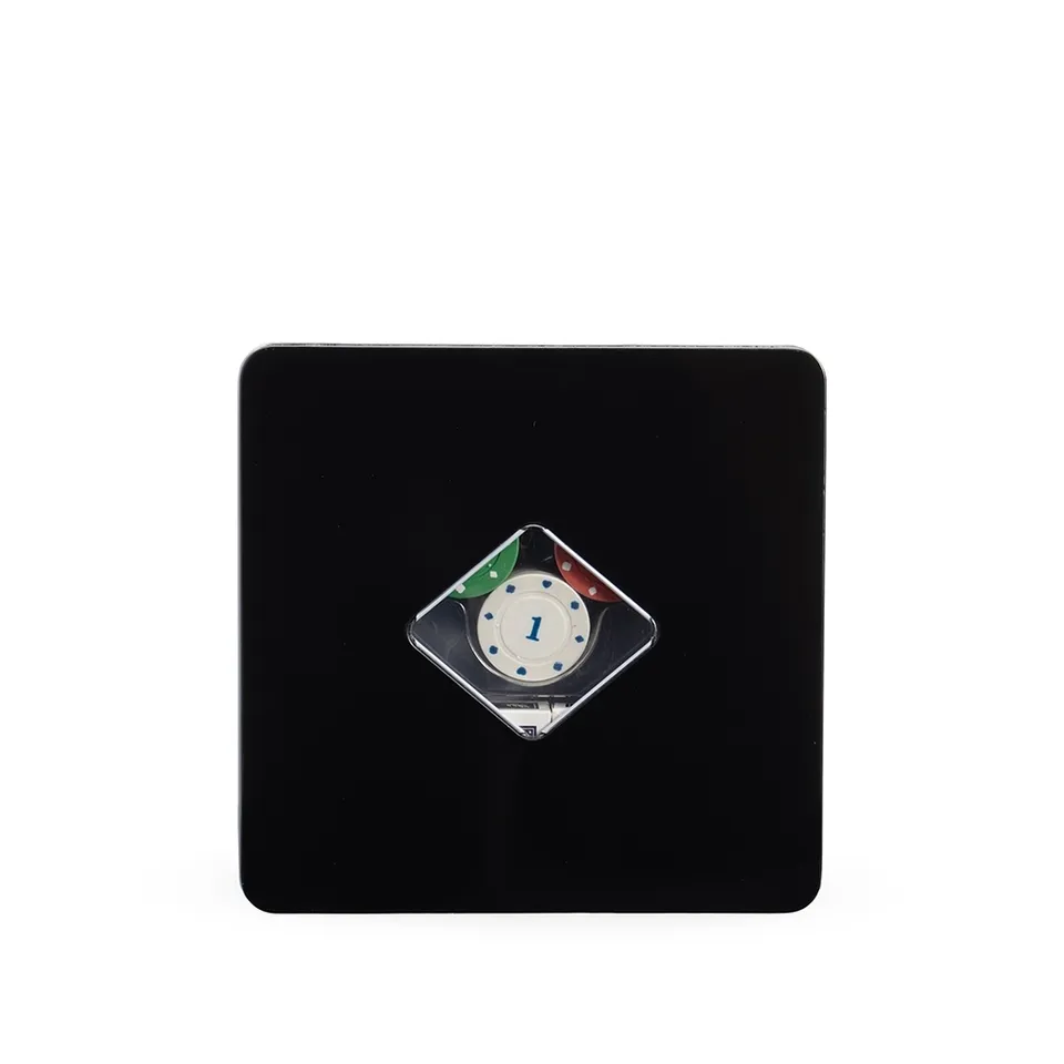 Kit poker 100 fichas na cor preto