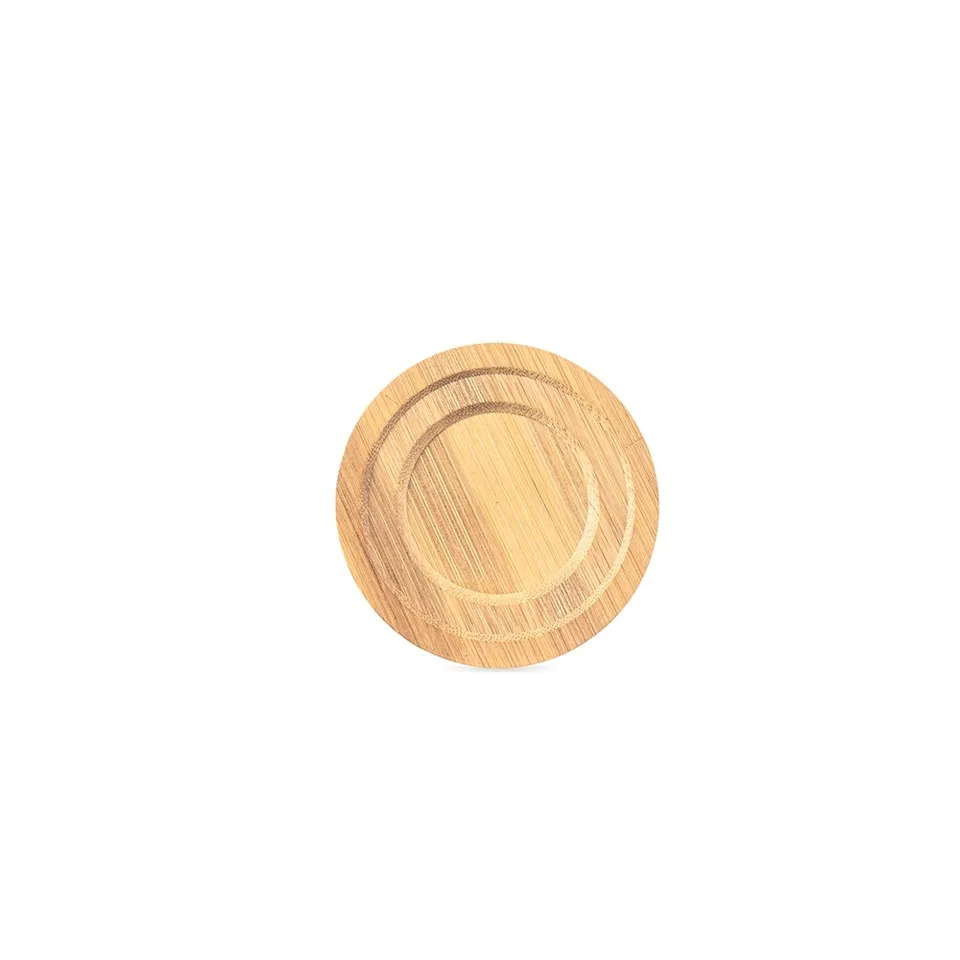 Kit porta-copos bambu 6 peças na cor bambu