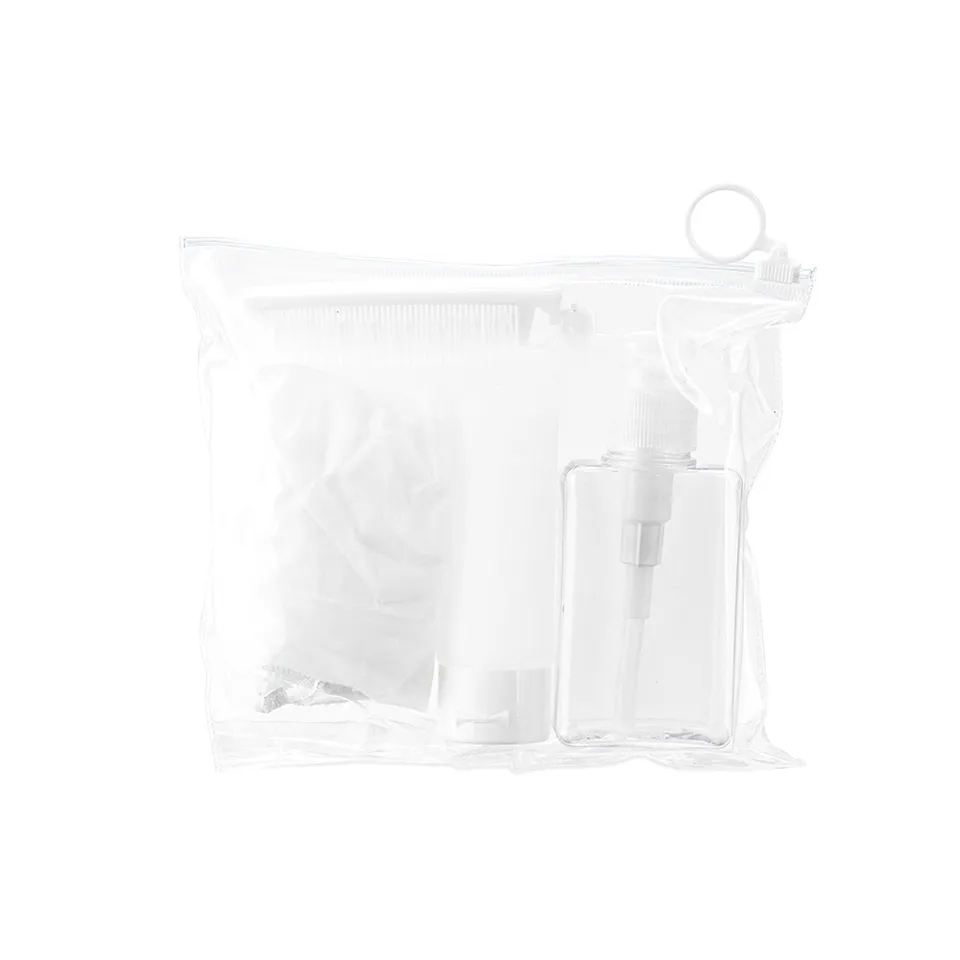 Kit viagem 4 peças na cor branco