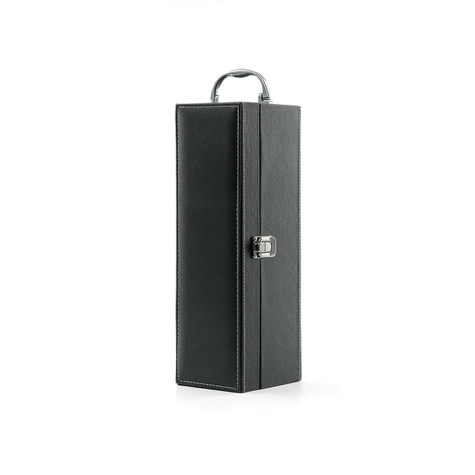 Kit vinho p/ 1 garrafa na cor preto