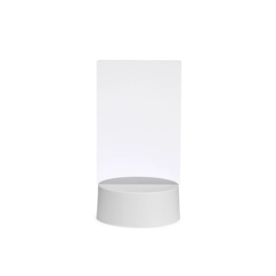 Luminária LED de mesa na cor branco