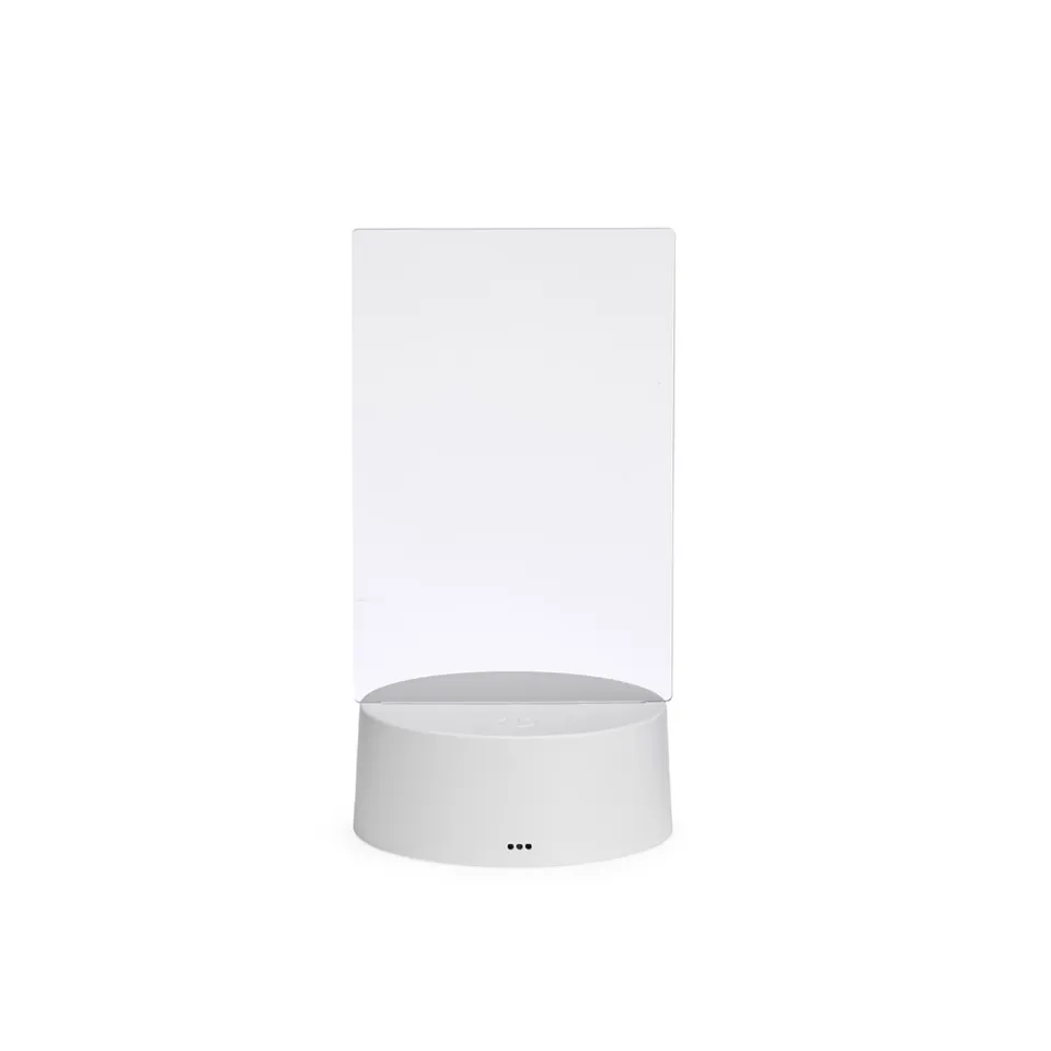Luminária LED de mesa na cor branco