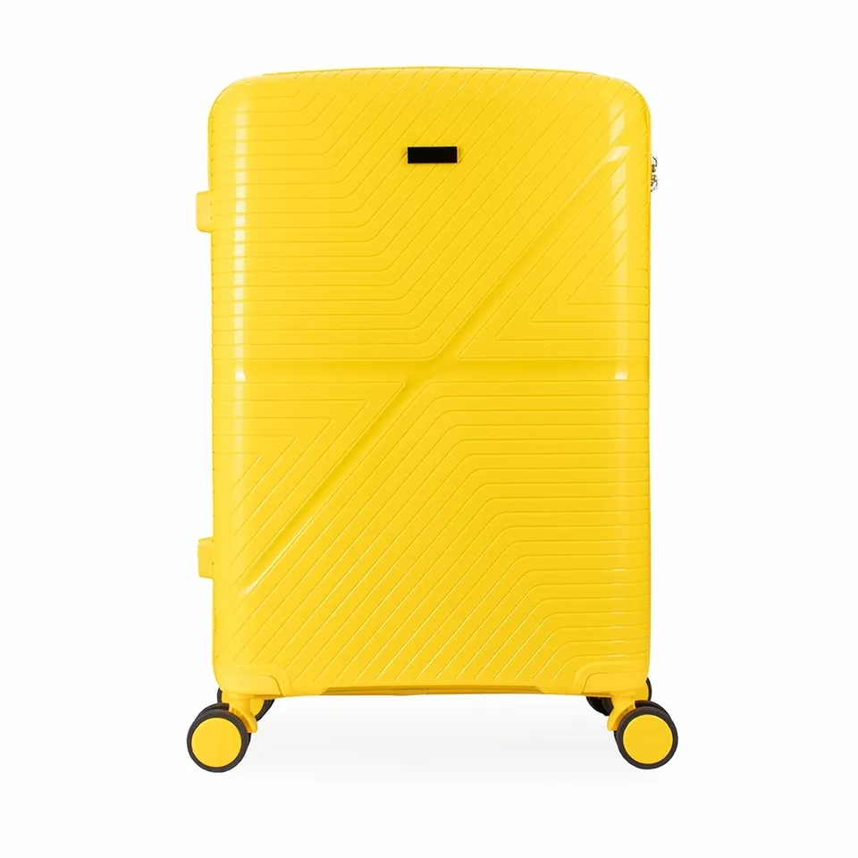 Mala de viagem 67L na cor amarelo