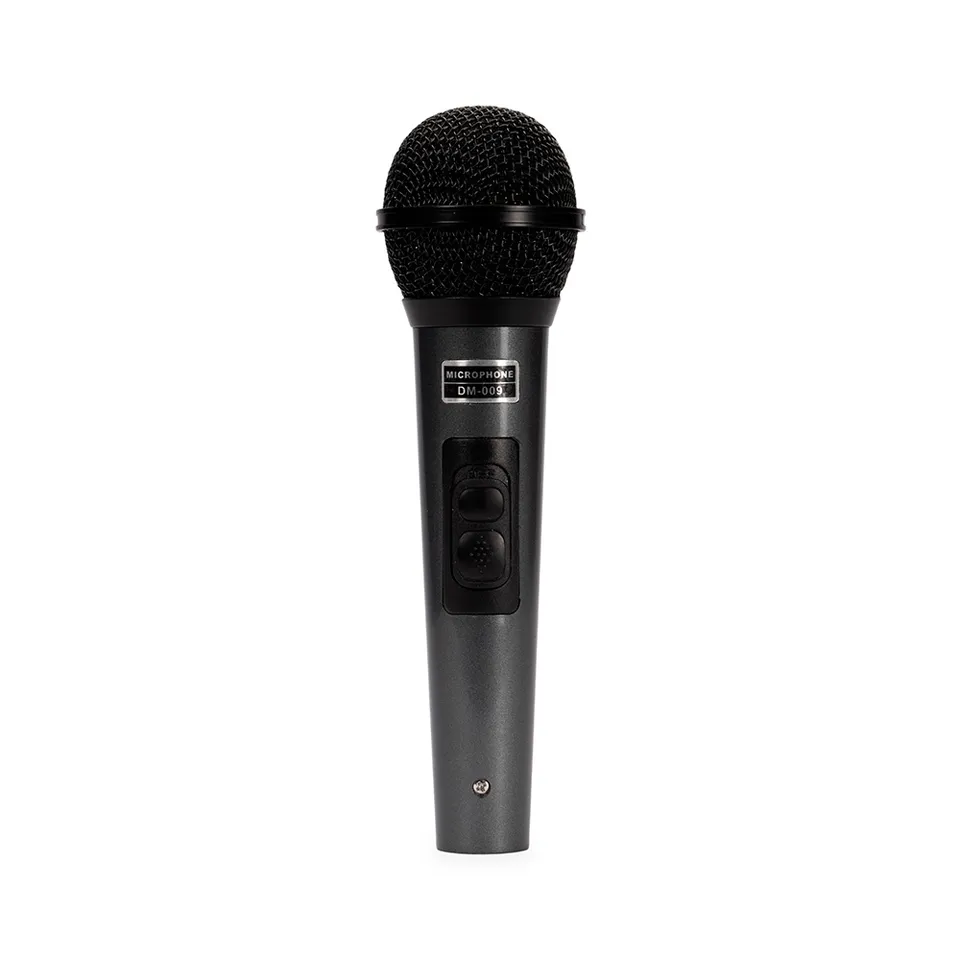 Microfone dinâmico personalizado 19,1 × 5,4 cm na cor preto