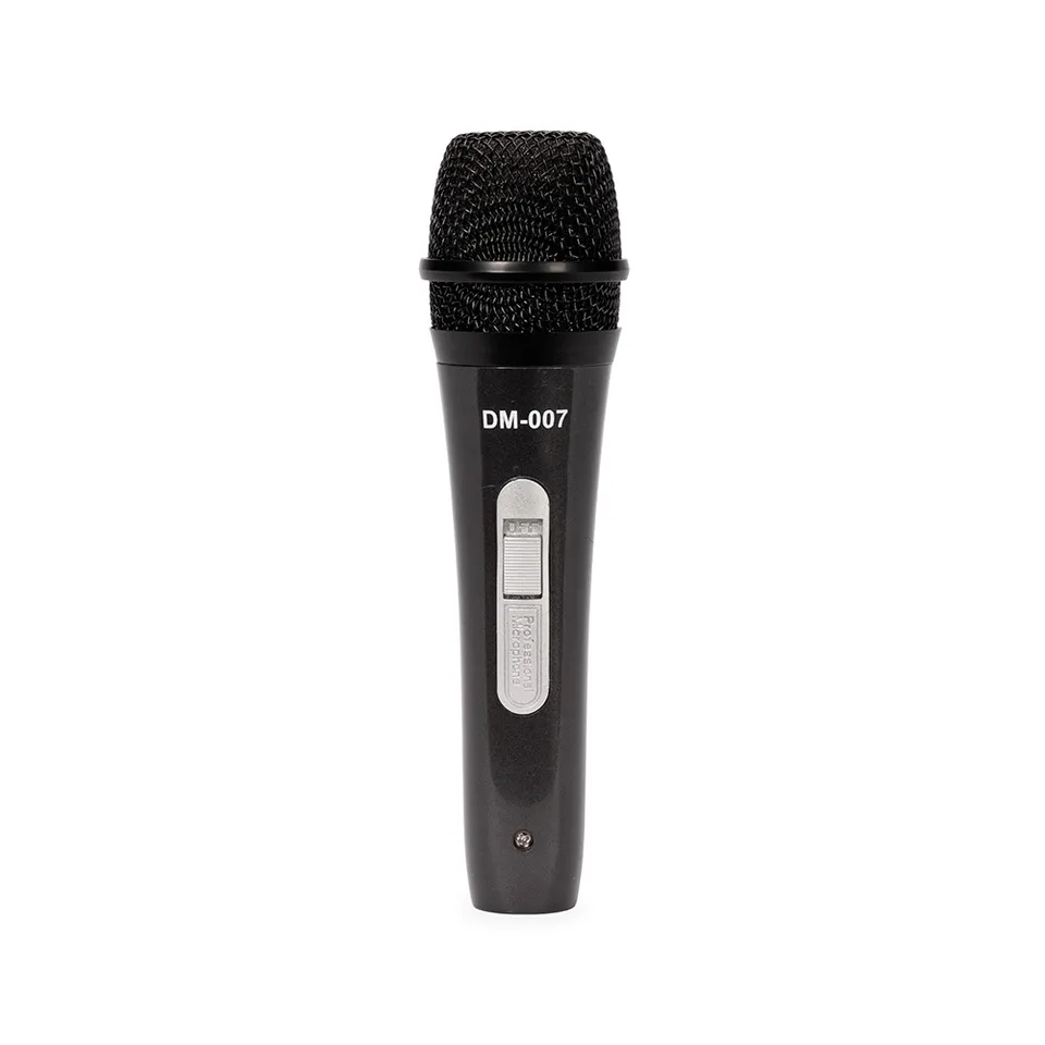 Microfone dinâmico personalizado 18 × 4,9 cm na cor preto