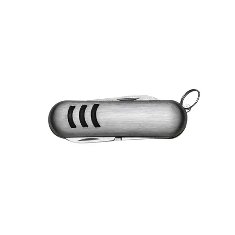 Mini chaveiro de metal personalizado com canivete 3 funções