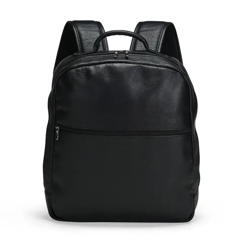 Mochila para notebook de couro legítimo personalizada 14 litros