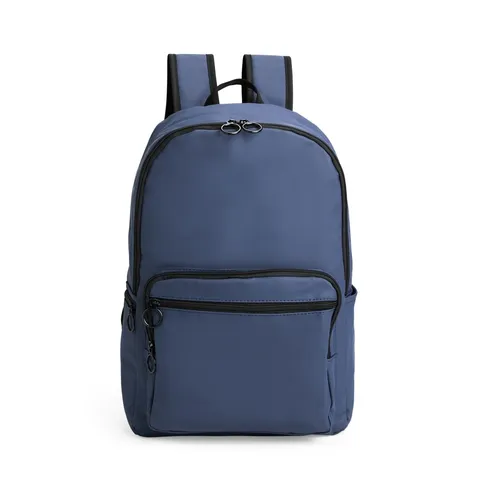 Mochila para notebook de couro sintético personalizada 23 litros impermeável com bolso lateral