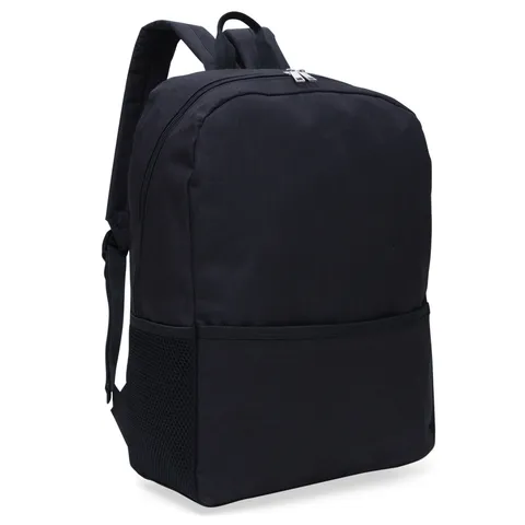Mochila para notebook de poliéster personalizada 24 litros com bolso lateral