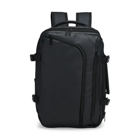 Mochila para notebook de PU expansível personalizada 28 litros