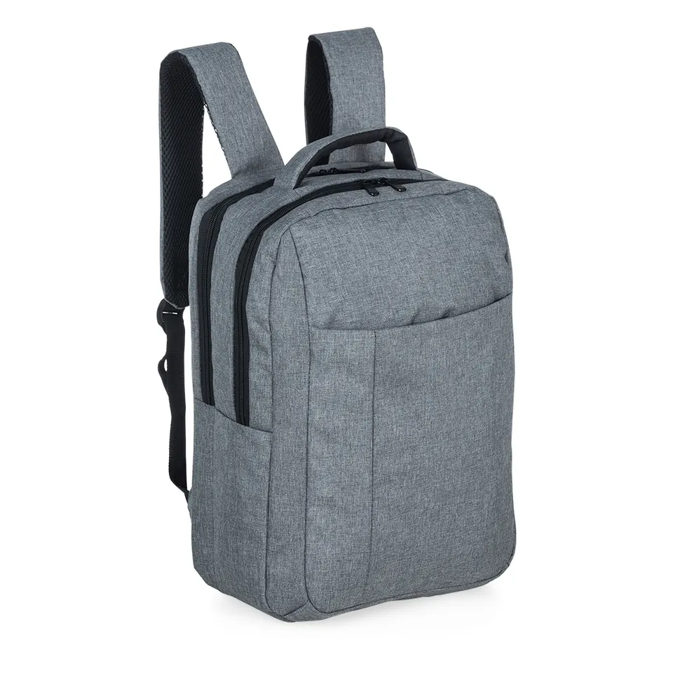 Mochila para notebook de nylon personalizada 18 litros na cor prata
