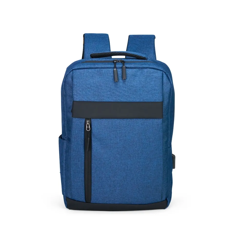 Mochila para notebook de nylon oxford personalizada 14 litros na cor azul