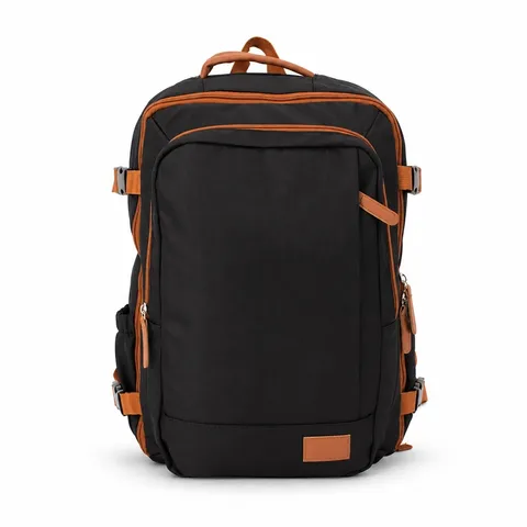 Mochila para notebook de poliéster personalizada 26 litros impermeável com bolso lateral