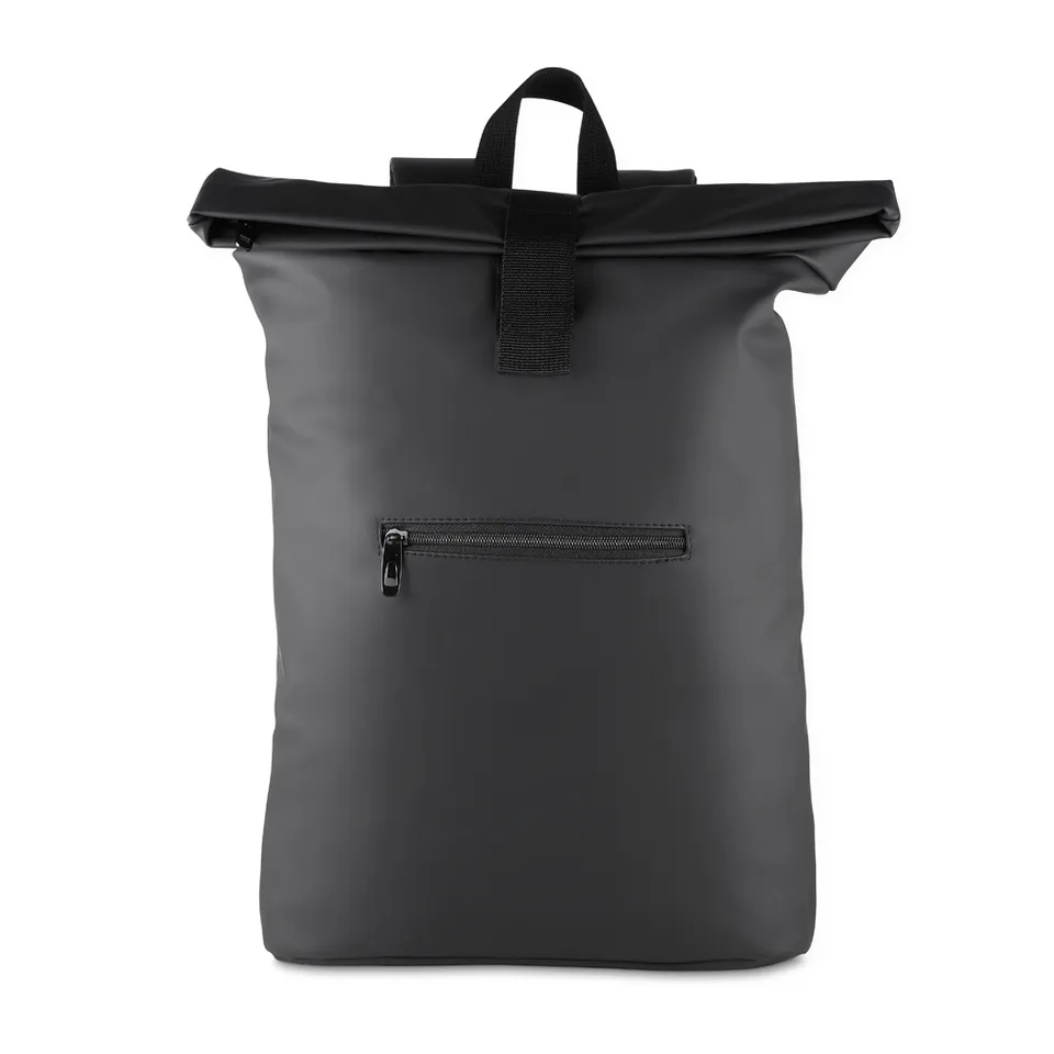 Mochila para notebook de PU personalizada 15 litros na cor preto