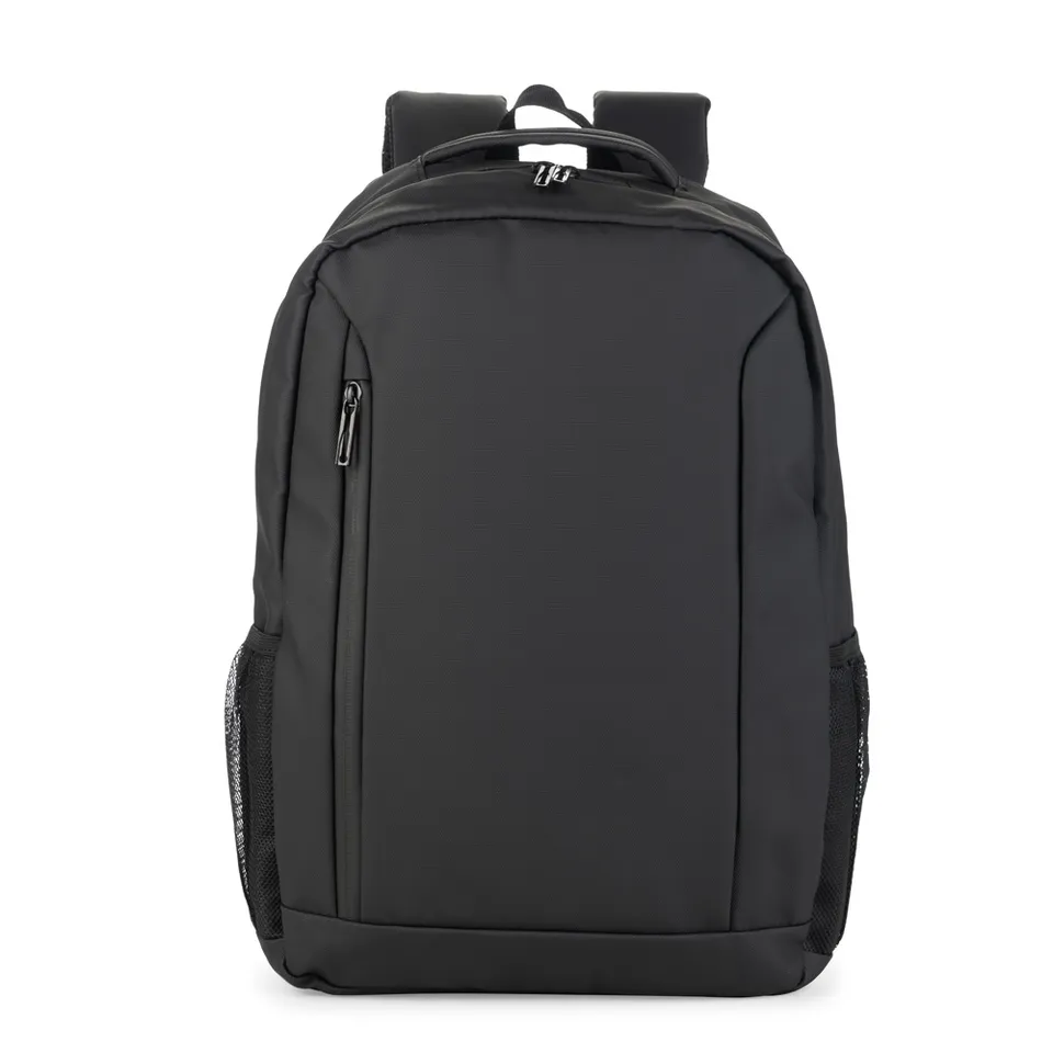 Mochila para notebook de PU personalizada 23 litros na cor preto