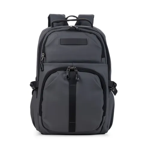 Mochila para notebook de PU personalizada 24 litros impermeável com bolso lateral 45 × 27 cm