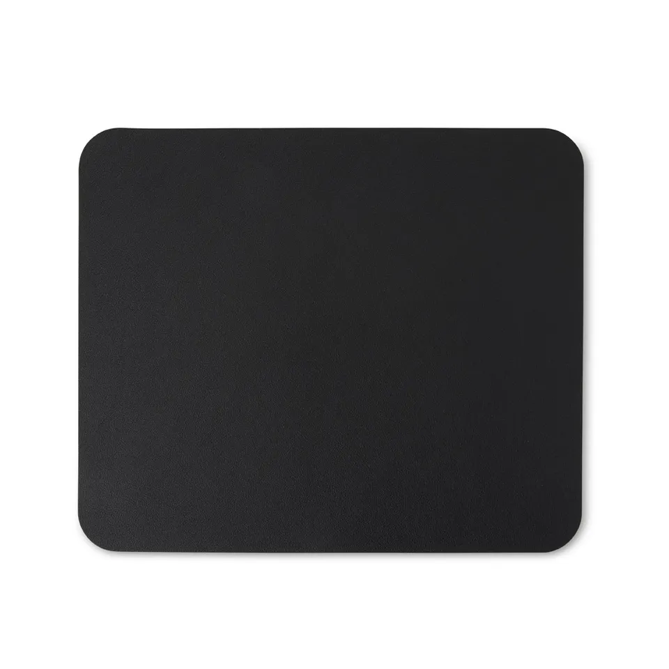 Mouse pad de couro sintético personalizado na cor preto