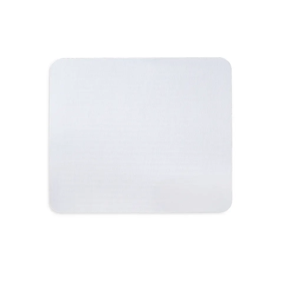 Mouse pad de poliéster personalizado 25 × 21 cm na cor branco